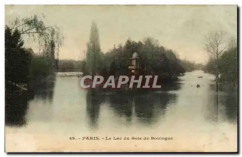 Paris Cartes postales Bois de Boulogne Le lac