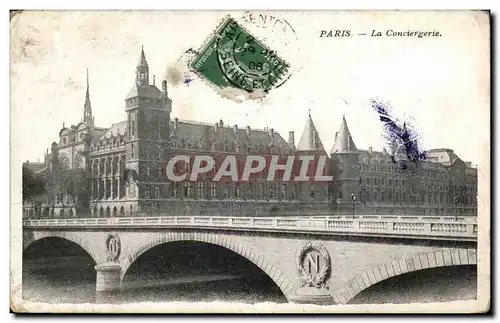 Paris Cartes postales La conciergerie Tribunal de commerce Palais de Justice Conciergerie