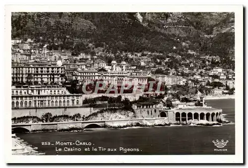 Monaco Monte Carlo Cartes postales Le casino et le tir aux pigeons