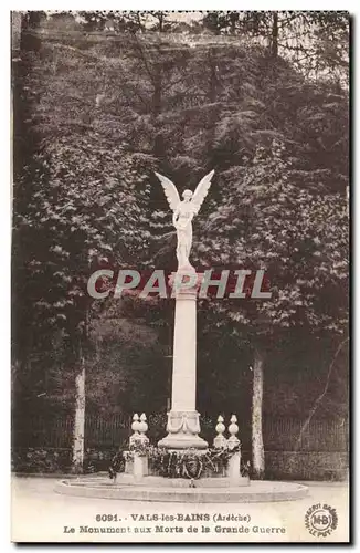 Vals les Bains Ansichtskarte AK Le monument aux morts de la grande guerre