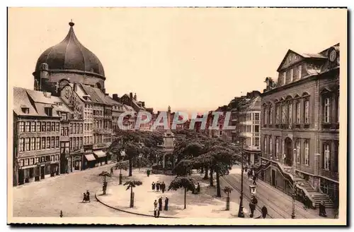 Belgie Belgique liege Cartes postales Place du marche (perron et hotel de ville)
