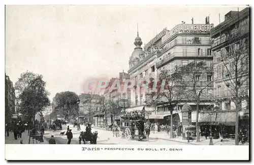 Paris Cartes postales Perspective du Bd St Denis