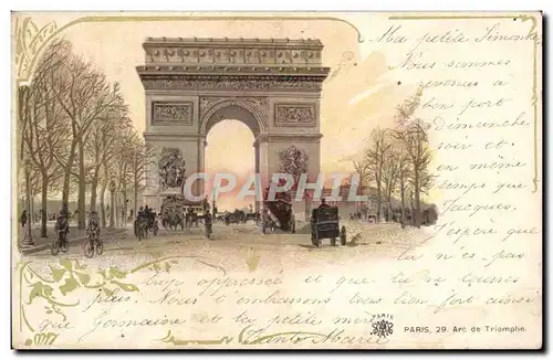 Paris Cartes postales Arc de Triomphe de l&#39Etoile (velo)