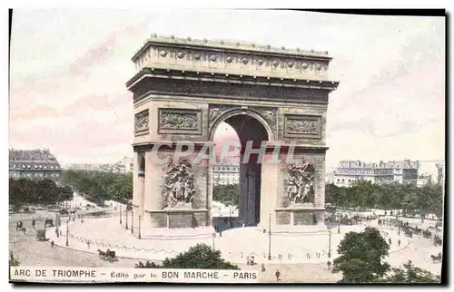 Paris Ansichtskarte AK Arc de Triomphe de l&#39Etoile (Bon Marche)