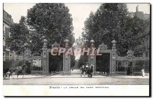 Paris Ansichtskarte AK La grille du parc Monceau