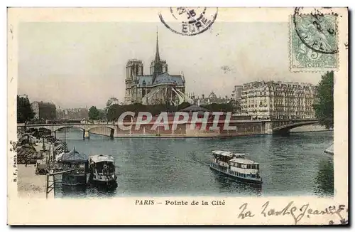 Paris Ansichtskarte AK Pointe de la Cite