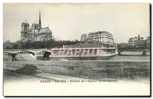 Paris Ansichtskarte AK La Cite Abside de l&#39eglise Notre Dame