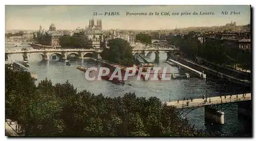 Paris Ansichtskarte AK Panorama de la cite vue prise du Louvre