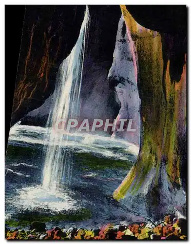 Cartes postales Fantaisie GRotte et cascade d&#39eau