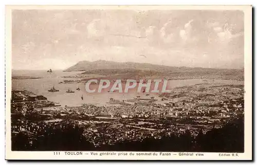 Toulon - Vue Generale prise du sommet du Faron - Ansichtskarte AK