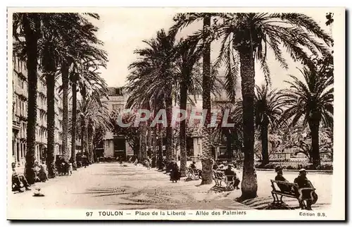 Toulon - Place de la Liberte - Allee des Plamiers - Cartes postales