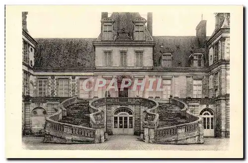 Fontainebleau - Le Chateau - Escalier en Fer a Cheval - Ansichtskarte AK