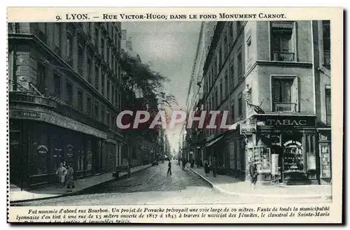 Lyon - Rue Victor Hugo dans le Monument Carnot - Ansichtskarte AK