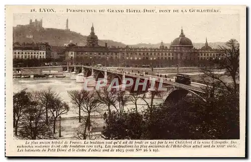 Lyon - Perspective du Grand Hotel Dieu - Ansichtskarte AK