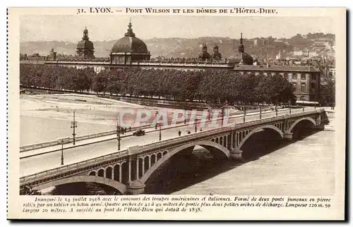 Lyon - Pont Wilson et les Domes de l&#39Hotel Dieu - Ansichtskarte AK