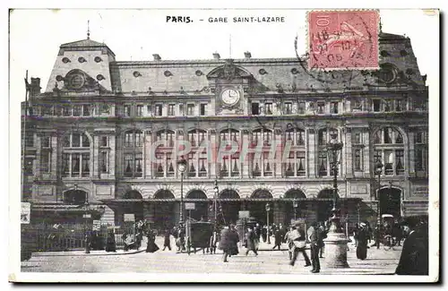 Paris - 8 - La Gare St Lazare - Cartes postales