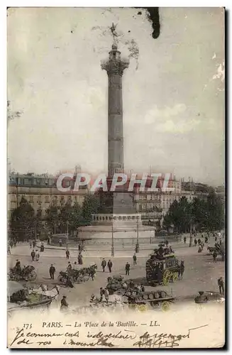 Paris - 11 - La Place de la Bastille - Cartes postales