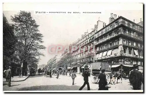 Paris - 2 - Boulevard Poissonniere - Perspective - Ansichtskarte AK