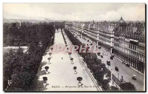 Paris - 1 - Perspective de la Rue du Rivoli - Cartes postales