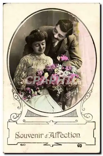 Fantaisie - Happy Couple - Souvenir d&#39Affection - Cartes postales