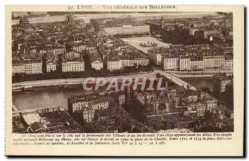 Lyon - Vue Generale sur Bellecour - Ansichtskarte AK