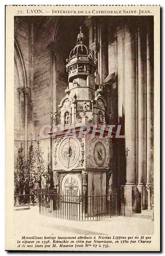 Lyon - Interieur de la Cathedrale Saint Jean - Ansichtskarte AK