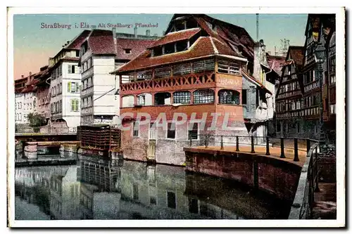 Strasbourg - Strassburg - Alt Stasbourg - Pflanzbad- Ansichtskarte AK