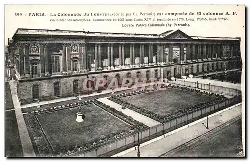 Paris - 1 - La Colonnade du Louvre - Ansichtskarte AK