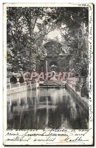 Paris - 6 - Jardin du Luxembourg - Fontaine de Medicis - Ansichtskarte AK