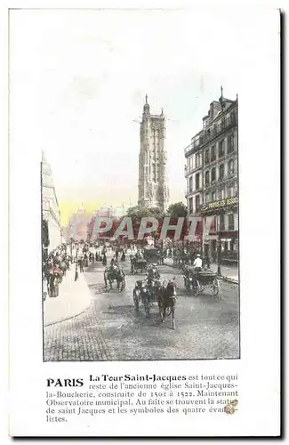 Paris - 4 - La Tour Saint jacques - Cartes postales