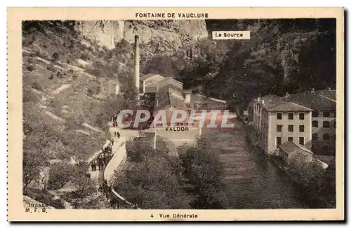 Vaucluse - La Fontaine - La Source - Vue Generale - Cartes postales