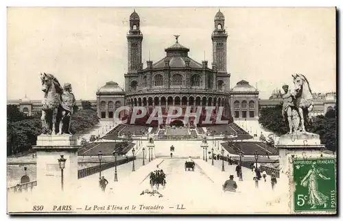 Paris - 16 - Le Pont d&#39Iena et le Trocadero - Cartes postales