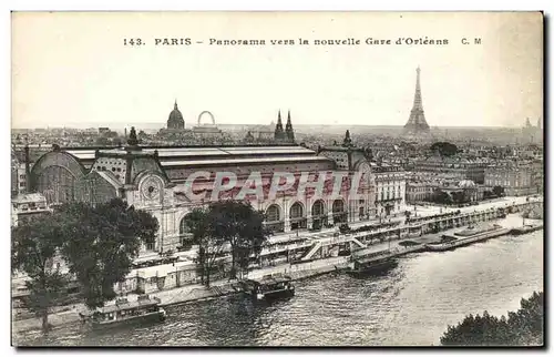 Paris - 13 - Panorama vers la nouvelle Gare d&#39Orleans - Cartes postales Tour Eiffel