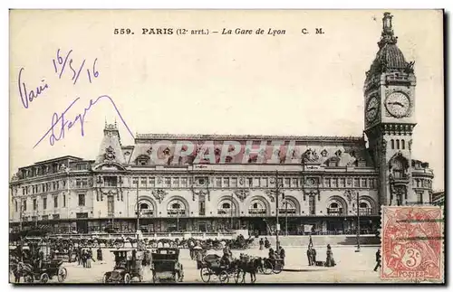 Paris - 12 - Gare du Lyon - cheval - horse - Cartes postales