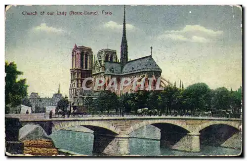 Paris - 4 - Church of our Lady Notre Dame - Cartes postales