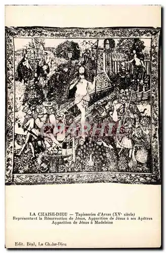 La Chaise Dieu Cartes postales Tapisseries d'arras Representant la resurrection de Jesus
