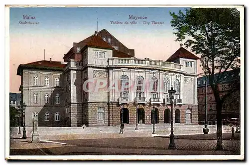 Mainz Cartes postales Theatre de ville