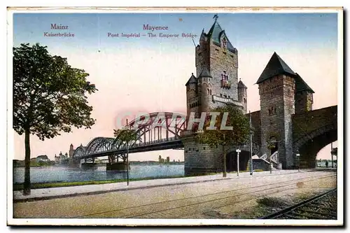 Mainz Cartes postales Pont imperial