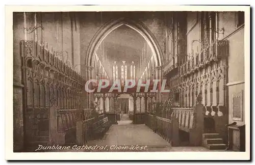 Great BRitain Dunblane cathedral Cartes postales Choir west