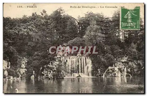 Paris Ansichtskarte AK Bois de Boulogne La cascade