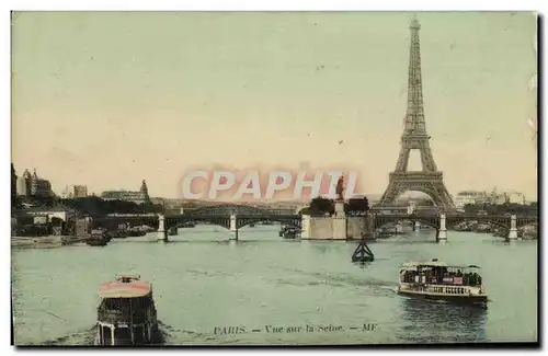 Paris Cartes postales Vue sur la Seine (Tour Eiffel)