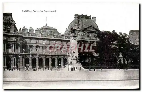 Paris Ansichtskarte AK Louvre Cour du carrousel