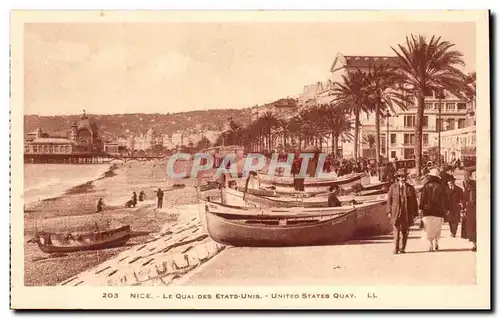 Nice Cartes postales le quai des Etats unis