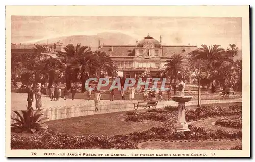 Nice Cartes postales Le jardin public et le casino