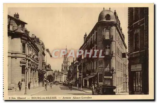 Bourg en Bresse Cartes postales Avenue Alsace Lorraine