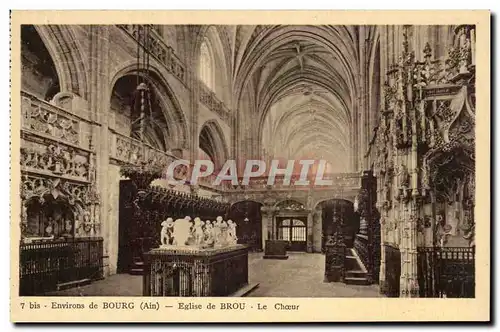 Environs de Bourg en Bresse Ansichtskarte AK Le choeur Eglise de Brou