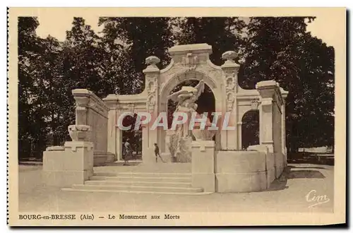 Environs de Bourg en Bresse Ansichtskarte AK le monument aux morts