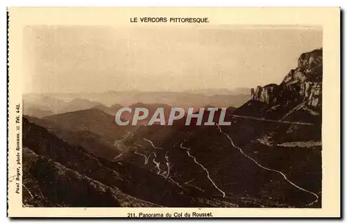 Vercors Ansichtskarte AK Panorama du col du Rousset