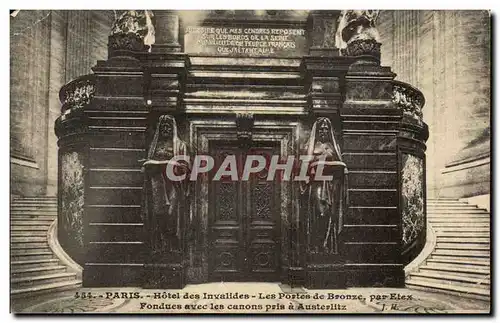 Paris Ansichtskarte AK Les Invalides Les portes de bronze par Etex Fondues avec les canons d&#39austerlitz Napole