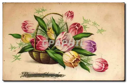 Cartes postales Fantaisie Fleurs